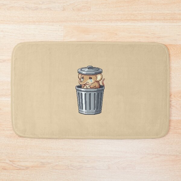 Item preview, A cute baby elephant shrew hidden in a trash can in a pixel world! designed and sold by Virtual-Studio-Geebaki.