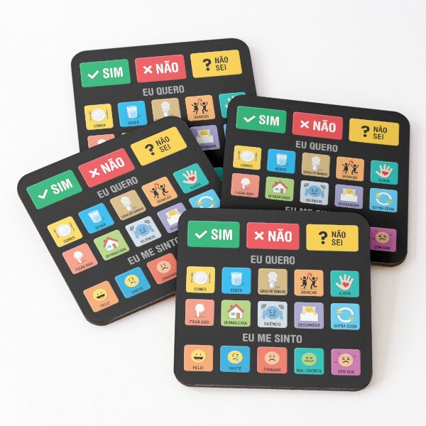 Item preview, Portuguese Portugal Autism AAC Communication Board with Pictograms, Icons and Symbols Chart 02 - Non Verbal Apraxia Kids - Daily Needs, Emotions, Sensory Support - Neurodiversity Awareness Tool designed and sold by Autism in Focus.