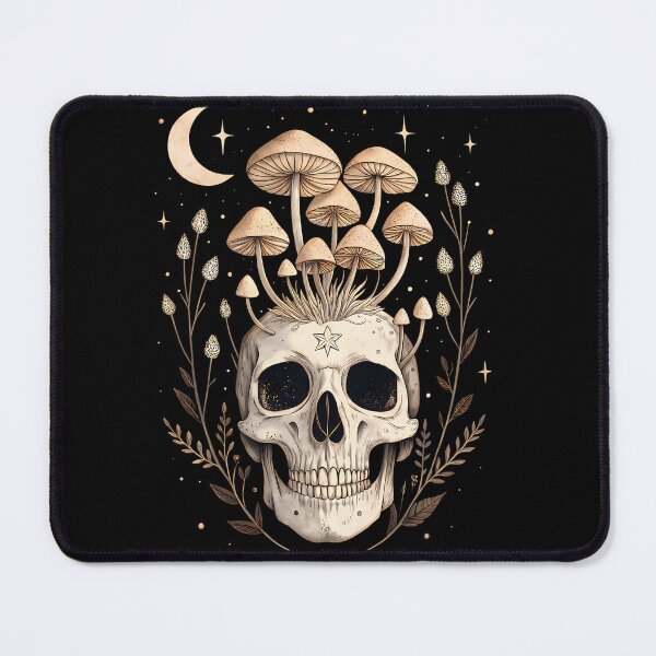 Item preview, Mushroom Skull Dark Botanical designed and sold by dyrkaqalibe1.