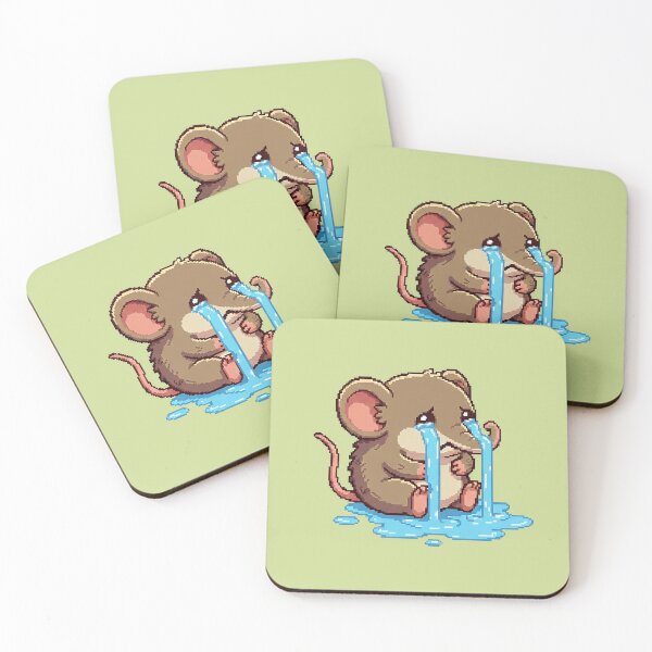Item preview, Cute baby elephant shrew crying in the pixel world! designed and sold by Virtual-Studio-Geebaki.