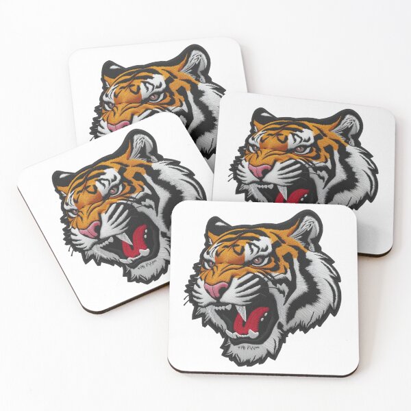 Item preview, Snarling Tiger Head Embroidery Patch designed and sold by Wonderful Designs.