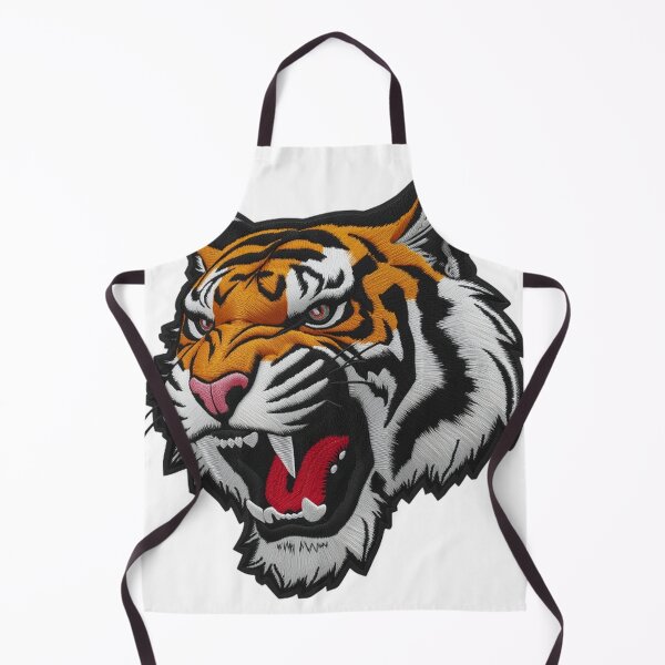 Item preview, Snarling Tiger Head Embroidery Patch designed and sold by Wonderful Designs.
