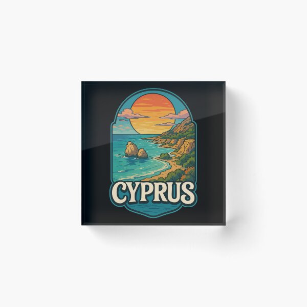Item preview, Cyprus Country Island Coast Travel designed and sold by TomFrontierArt.