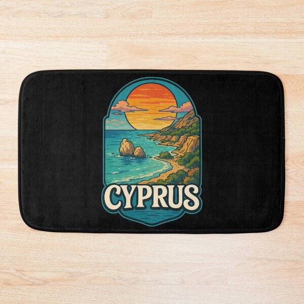 Item preview, Cyprus Country Island Coast Travel designed and sold by TomFrontierArt.