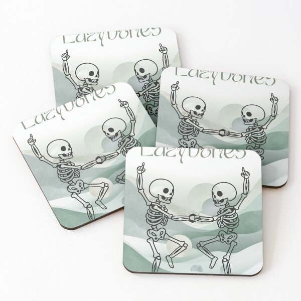 Item preview, Lazybones — Dancing Skeletons Fun Illustration designed and sold by DABIORA.