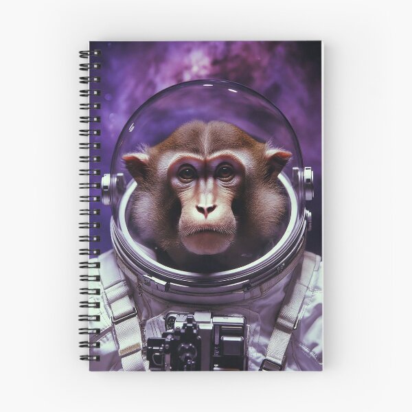 Item preview, Primate cósmico: un mono astronauta en el espacio nebuloso. designed and sold by MFMart.