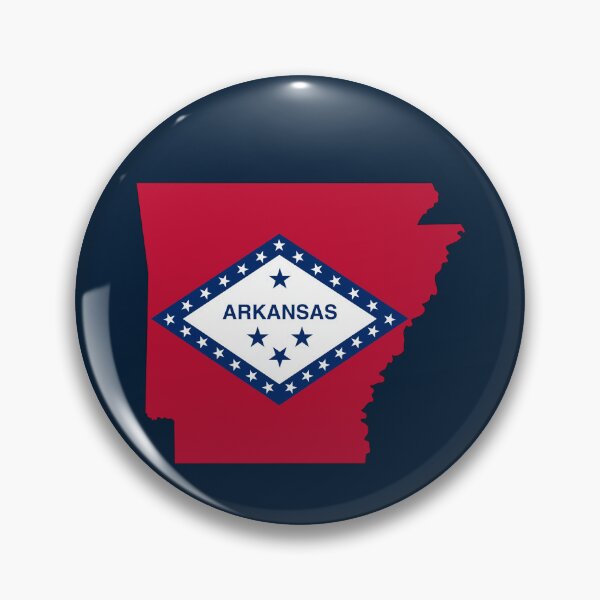 Item preview, Arkansas State Flag Pride - Natural State Map Silhouette designed and sold by mashmosh.