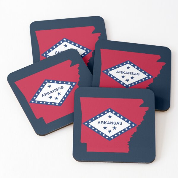 Item preview, Arkansas State Flag Pride - Natural State Map Silhouette designed and sold by mashmosh.