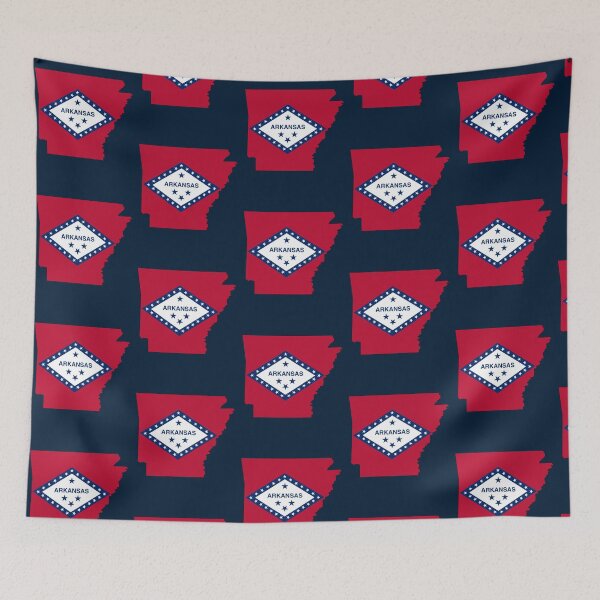 Item preview, Arkansas State Flag Pride - Natural State Map Silhouette designed and sold by mashmosh.