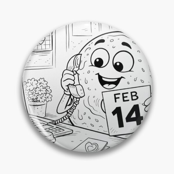 Item preview, Feb 14 Valentine Reminder – Cute Donut Phone Call  designed and sold by ComedyInkFactor.