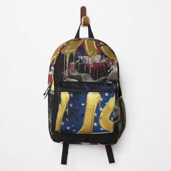 Item preview, Vintage Outlaw - Golden USA Flag Graffiti & Retro Chopper designed and sold by KawisStarr.