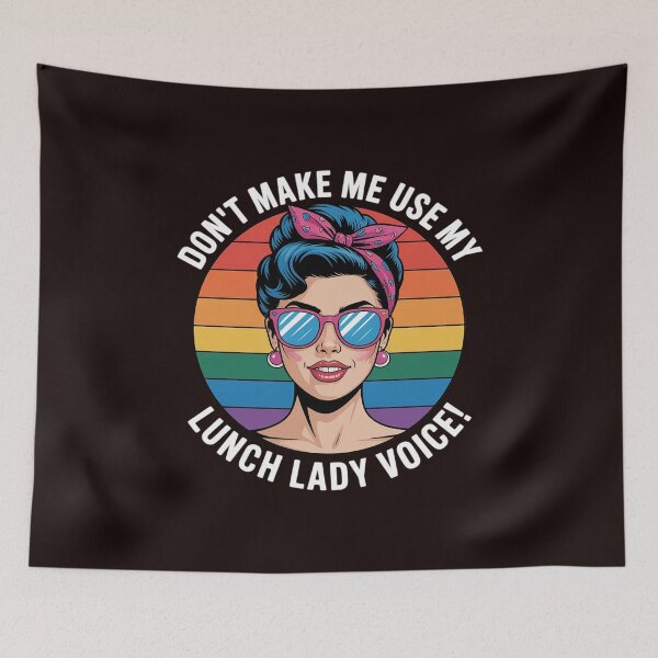 Item preview, Volunteer Day Don't Make Me Use My Lunch Lady Voice designed and sold by hettingerchaim.