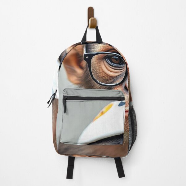 Item preview, "Hipster Monkey: Cool Chimp in Nike Beanie and Glasses" designed and sold by MFMart.