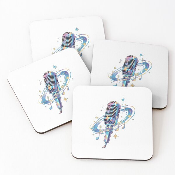 Item preview, Holographic Microphone Pop Star Sticker designed and sold by ArtGD.