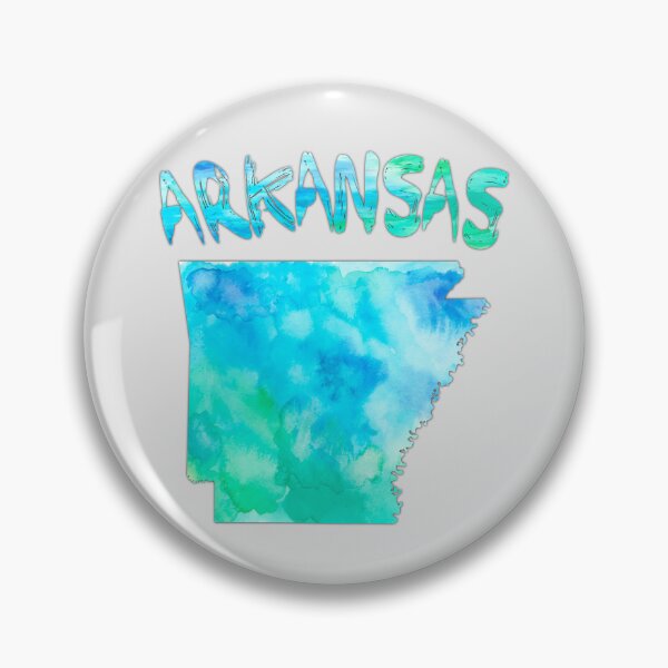 Item preview, Arkansas State Watercolor Map - Artistic Teal & Blue Aesthetic designed and sold by mashmosh.