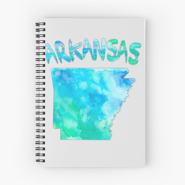 Item preview, Arkansas State Watercolor Map - Artistic Teal & Blue Aesthetic designed and sold by mashmosh.