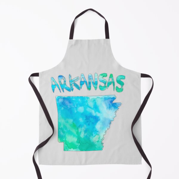Item preview, Arkansas State Watercolor Map - Artistic Teal & Blue Aesthetic designed and sold by mashmosh.