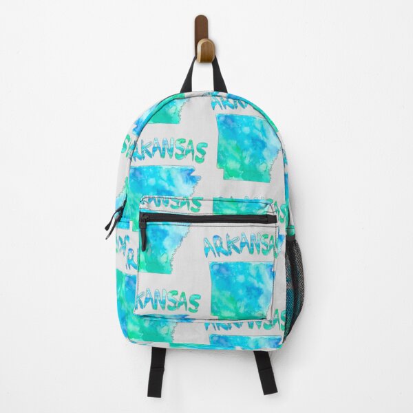 Item preview, Arkansas State Watercolor Map - Artistic Teal & Blue Aesthetic designed and sold by mashmosh.