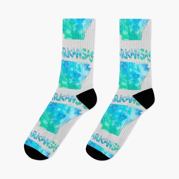 Item preview, Arkansas State Watercolor Map - Artistic Teal & Blue Aesthetic designed and sold by mashmosh.