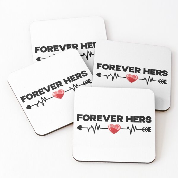 Item preview, Forever Hers - Funny Matching Graphic For Couples, Black Text designed and sold by HGstudioDesign.
