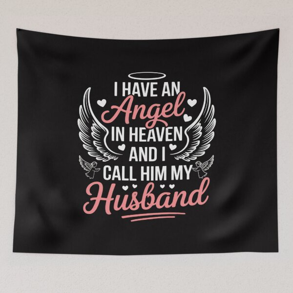 Item preview, I Have an Angel in Heaven And I Call Him My Husband Memorial designed and sold by demarioTTS.