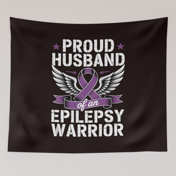 Item preview, Epilepsy Warrior Husband Epileptic Seizure Disorder Advocate designed and sold by hettingerchaim.