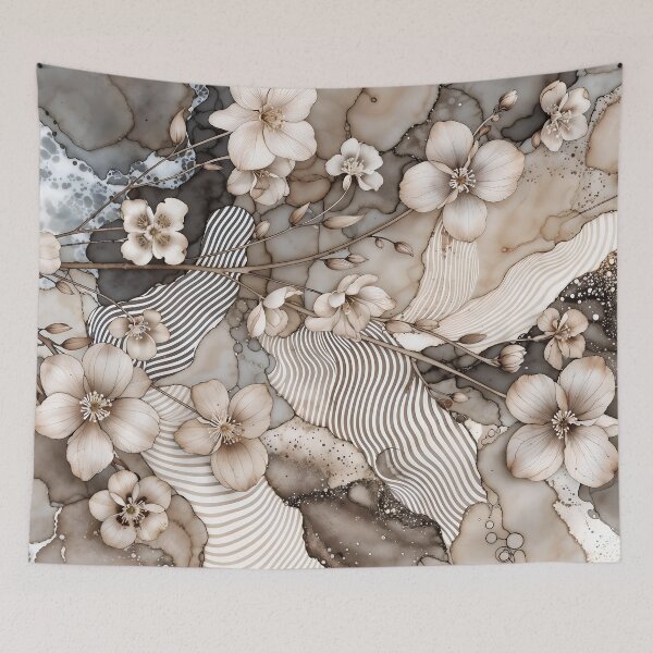 Item preview, Abstract Floral Boho Chic Collage designed and sold by SolaoLab.