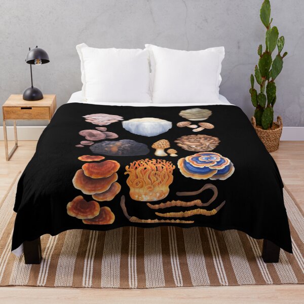 Item preview, Watercolor Medicinal Mushrooms Set designed and sold by borkanrohmadm.