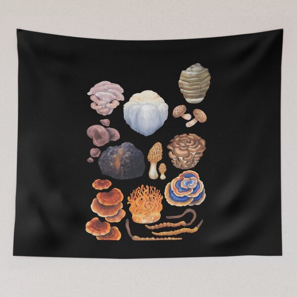 Item preview, Watercolor Medicinal Mushrooms Set designed and sold by borkanrohmadm.