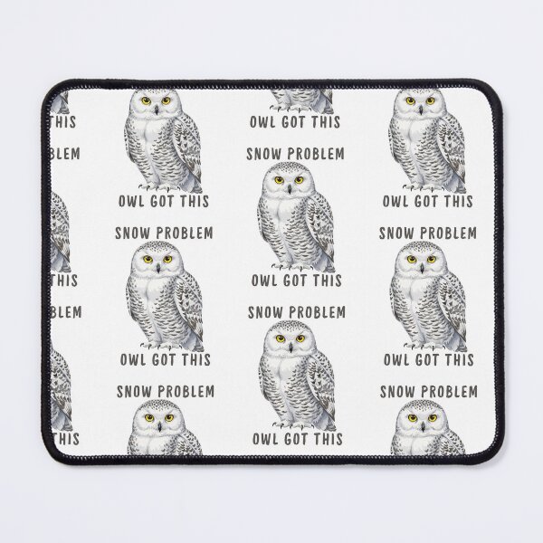 Item preview, Snow Problem Owl Got This Funny Snowy Owl Pun designed and sold by gillys.
