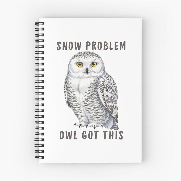 Item preview, Snow Problem Owl Got This Funny Snowy Owl Pun designed and sold by gillys.
