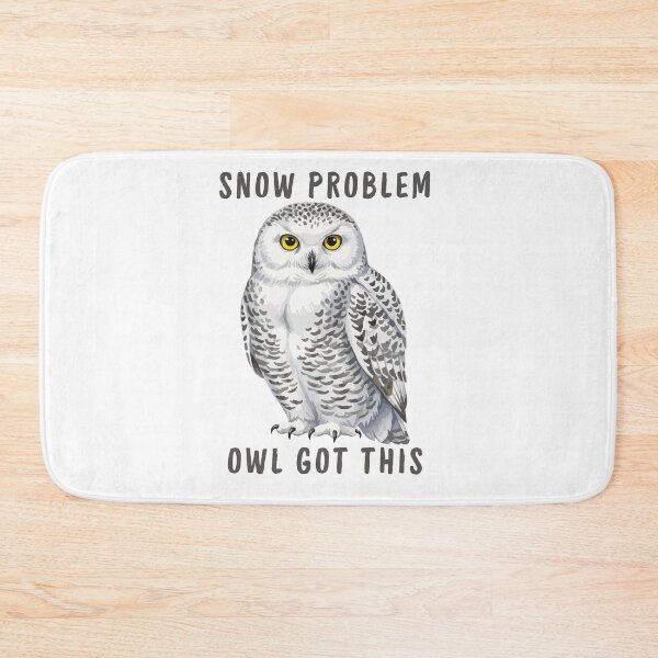 Item preview, Snow Problem Owl Got This Funny Snowy Owl Pun designed and sold by gillys.
