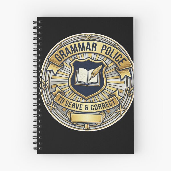 Item preview, Grammar Police Official Badge Tee - To Serve and Correct designed and sold by AdyKurniawan.