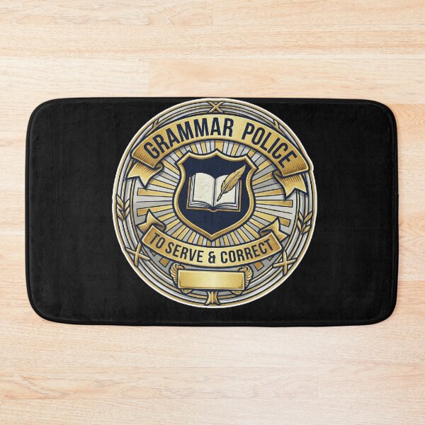 Item preview, Grammar Police Official Badge Tee - To Serve and Correct designed and sold by AdyKurniawan.