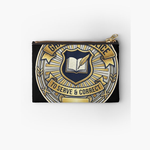 Item preview, Grammar Police Official Badge Tee - To Serve and Correct designed and sold by AdyKurniawan.