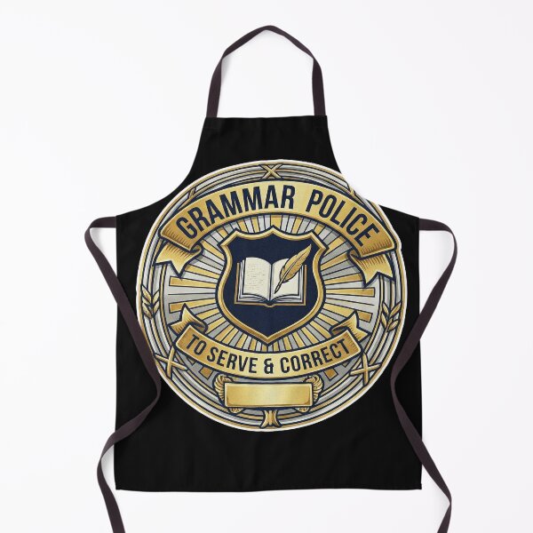 Item preview, Grammar Police Official Badge Tee - To Serve and Correct designed and sold by AdyKurniawan.