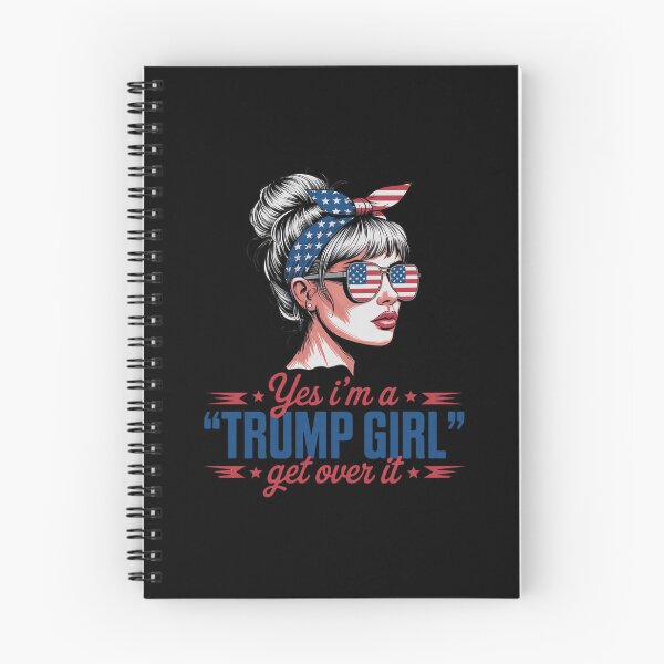 Item preview, Yes Im Trump Girl Get Over It Support Trump Girl Messy Bun designed and sold by AquaKiev.
