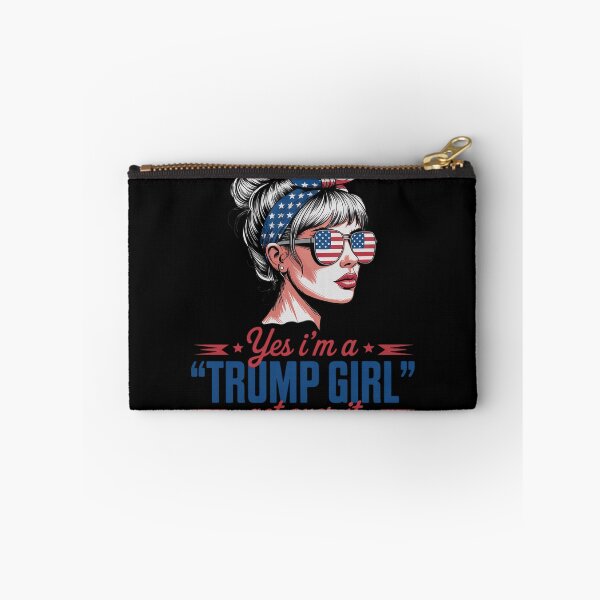 Item preview, Yes Im Trump Girl Get Over It Support Trump Girl Messy Bun designed and sold by AquaKiev.