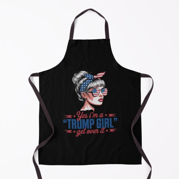 Item preview, Yes Im Trump Girl Get Over It Support Trump Girl Messy Bun designed and sold by AquaKiev.