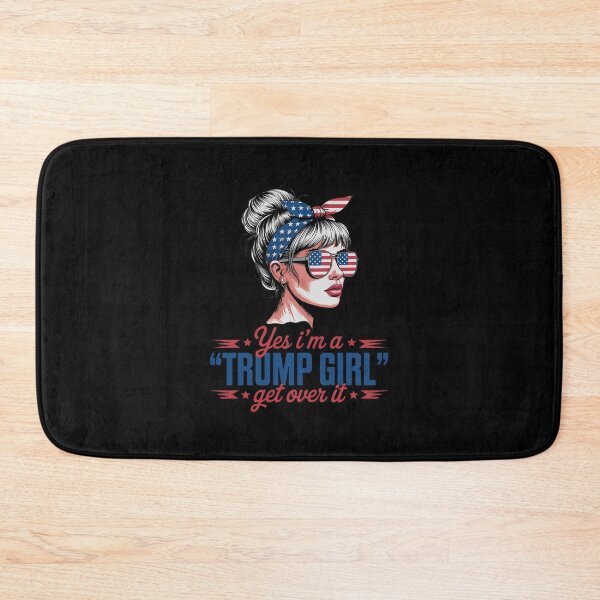 Item preview, Yes Im Trump Girl Get Over It Support Trump Girl Messy Bun designed and sold by AquaKiev.