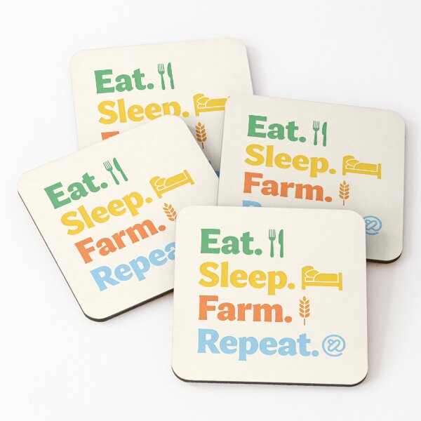 Item preview, "Eat. Sleep. Farm. Repeat." designed and sold by PrintYourStyle.