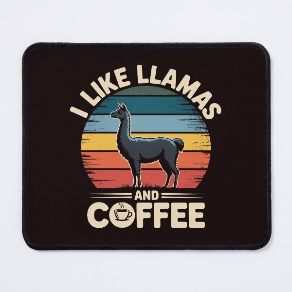 Item preview, I like Llamas & Coffee llama theme lover designed and sold by hettingerchaim.
