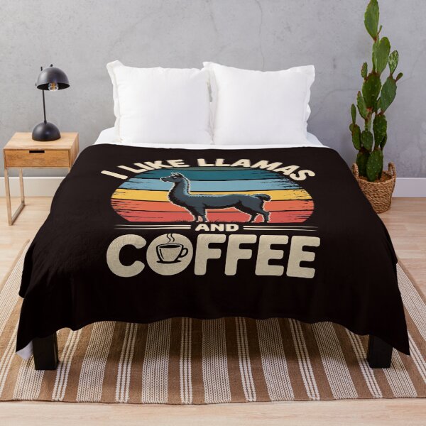 Item preview, I like Llamas & Coffee llama theme lover designed and sold by hettingerchaim.