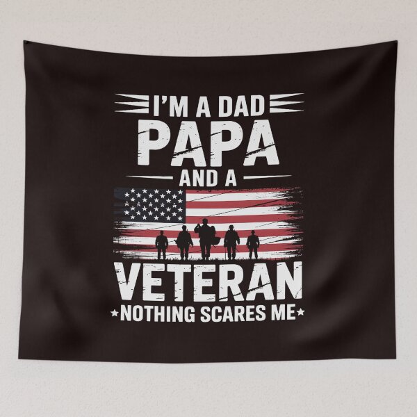 Item preview, I'm A Dad Papa And Veteran Fathers Day Papa Grandpa designed and sold by hettingerchaim.