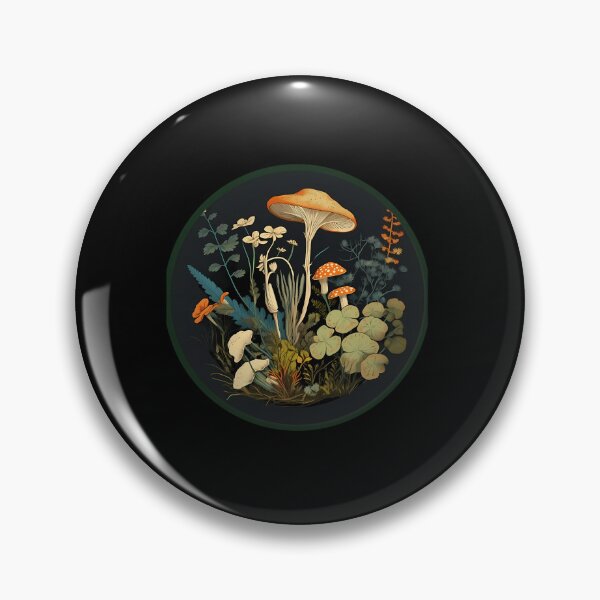 Item preview, Forage Mushrooms Badge designed and sold by borkanrohmadm.
