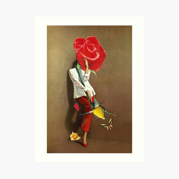 Rose Lady Art Print