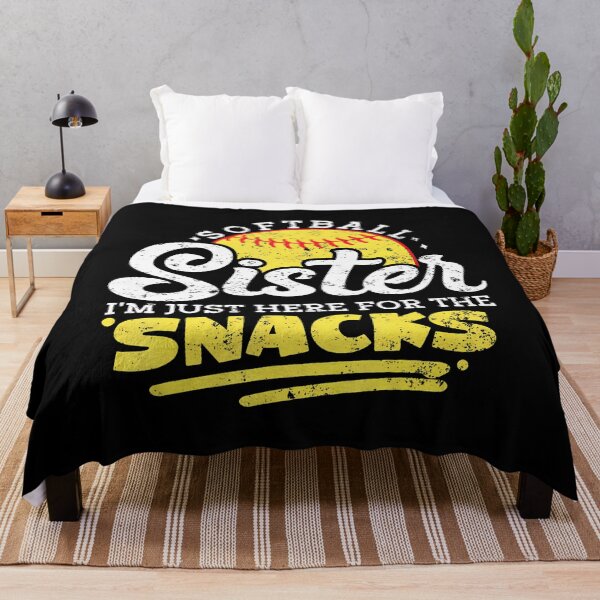 Item preview, Softball Sister I'M Just Here For The Snacks Funny Retro designed and sold by donadonvgran.