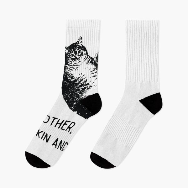 Item preview, Mother I Am But Skin and Bones - Funny Dramatic Chonky Cat designed and sold by AdyKurniawan.