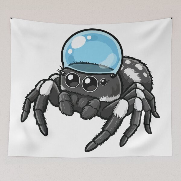 Item preview, Cute Jumping Spider with Water Droplet Hat designed and sold by Petzzz.
