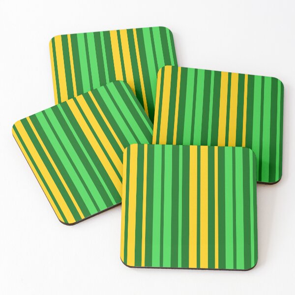 Item preview, Yellow Green Stripes On Green Pattern Design  designed and sold by PatternTitan.